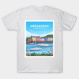 Aberaeron Colourful Houses, Ceredigion Wales T-Shirt